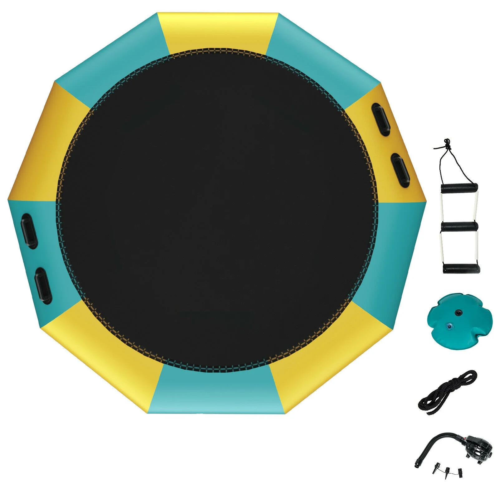 10 Feet Inflatable Splash Padded Water Bouncer Trampoline - Image 4