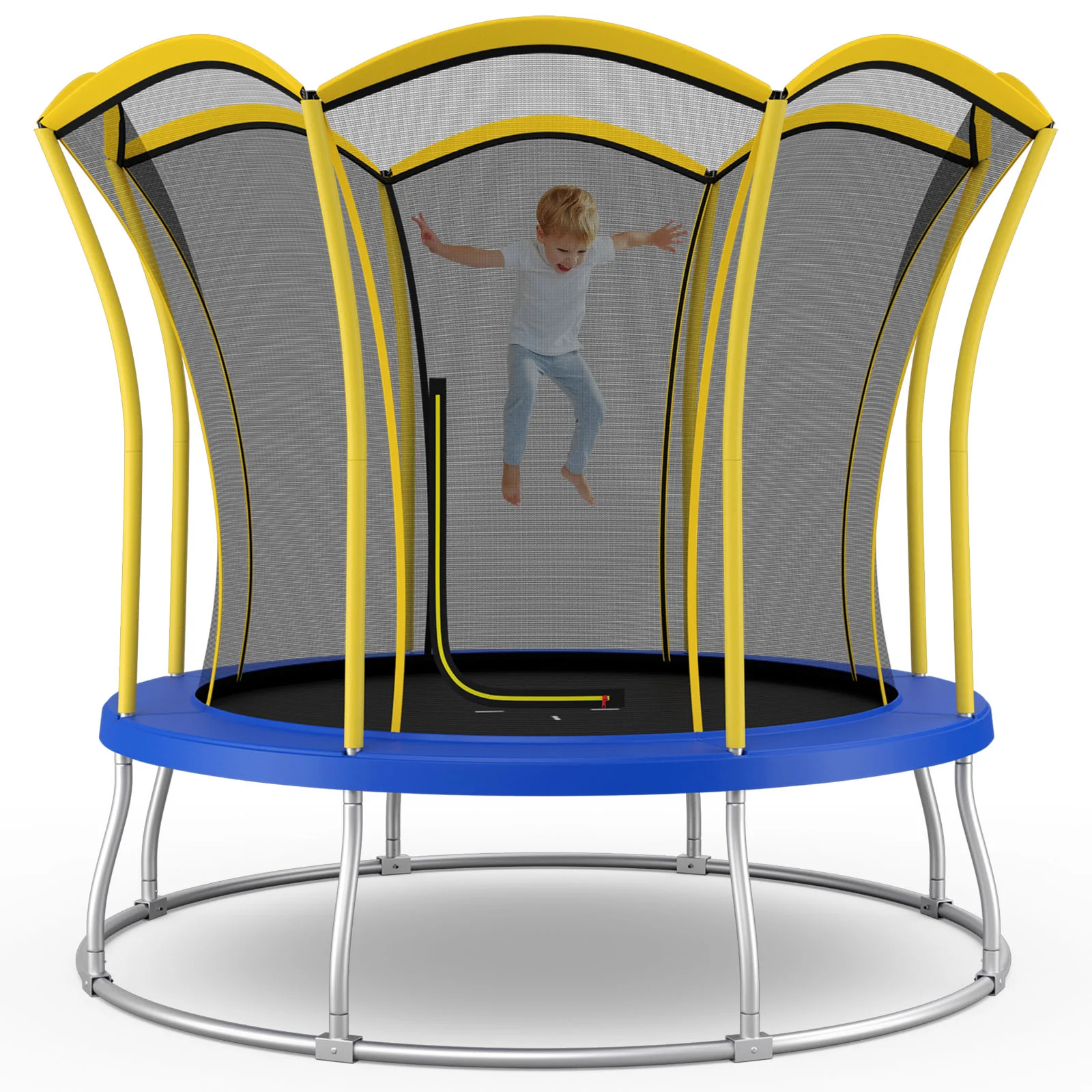 10 Feet Unique Flower Shape Trampoline with Galvanized Steel Frame - Image 11