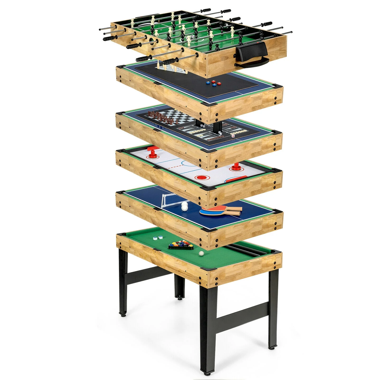 10-in-1 Multi Combo Game Table Set for Home - Image 4