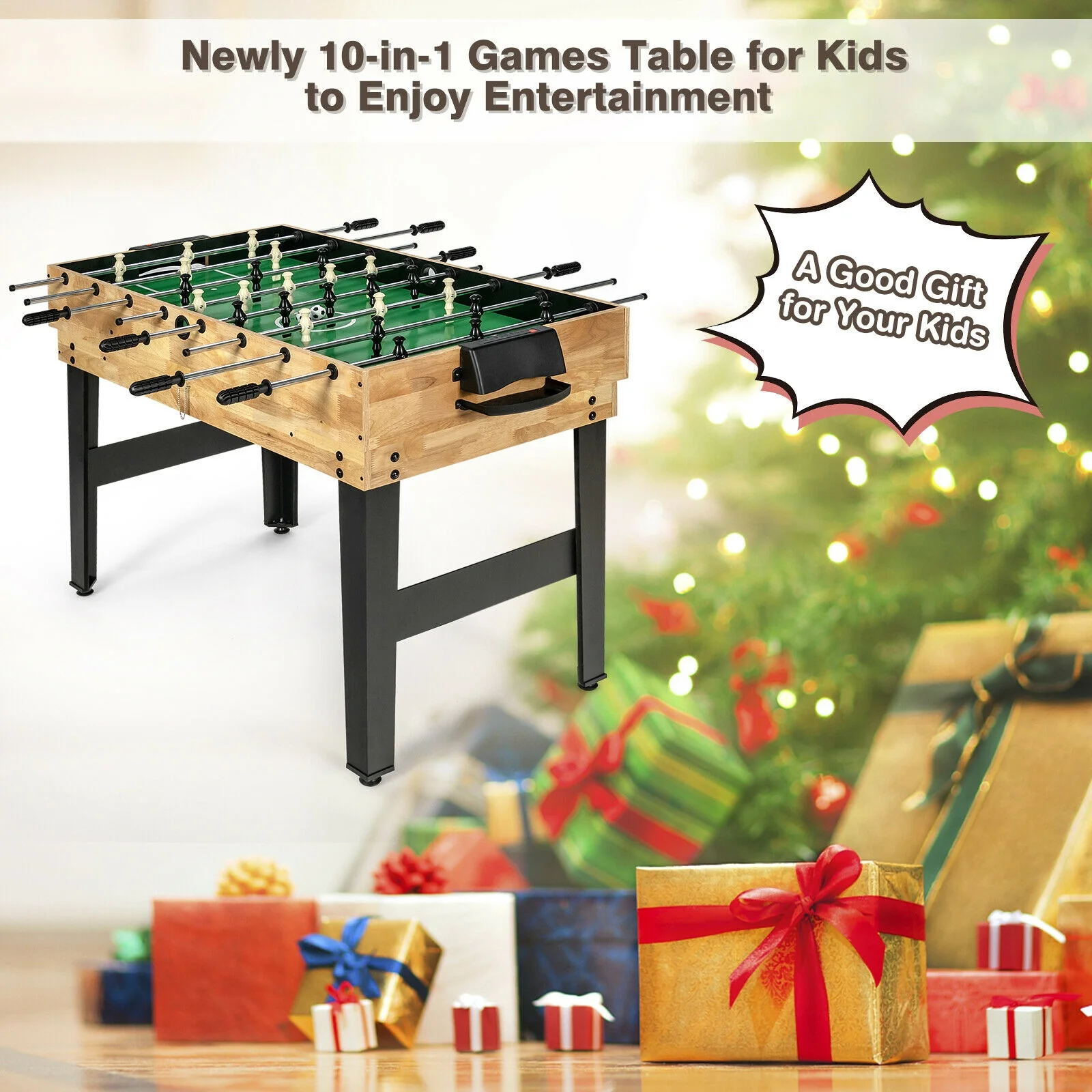 10-in-1 Multi Combo Game Table Set for Home - Image 6