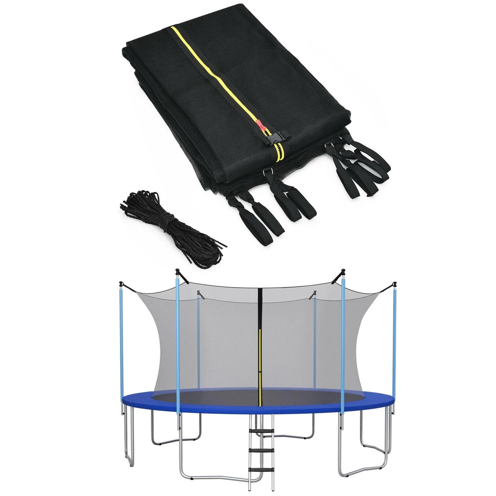 10Ft Replacement Weather-Resistant Trampoline Safety Enclosure Net - Image 31