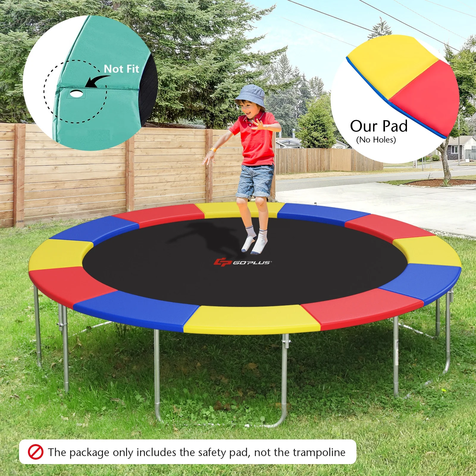 12 Feet Waterproof and Tear-Resistant Universal Trampoline Safety Pad Spring Cover - Image 10