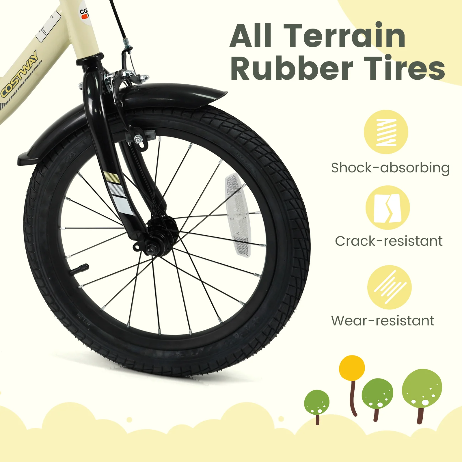 12 Inches Kids Bike Sport Bicycle with Removable Training Wheels - Image 13