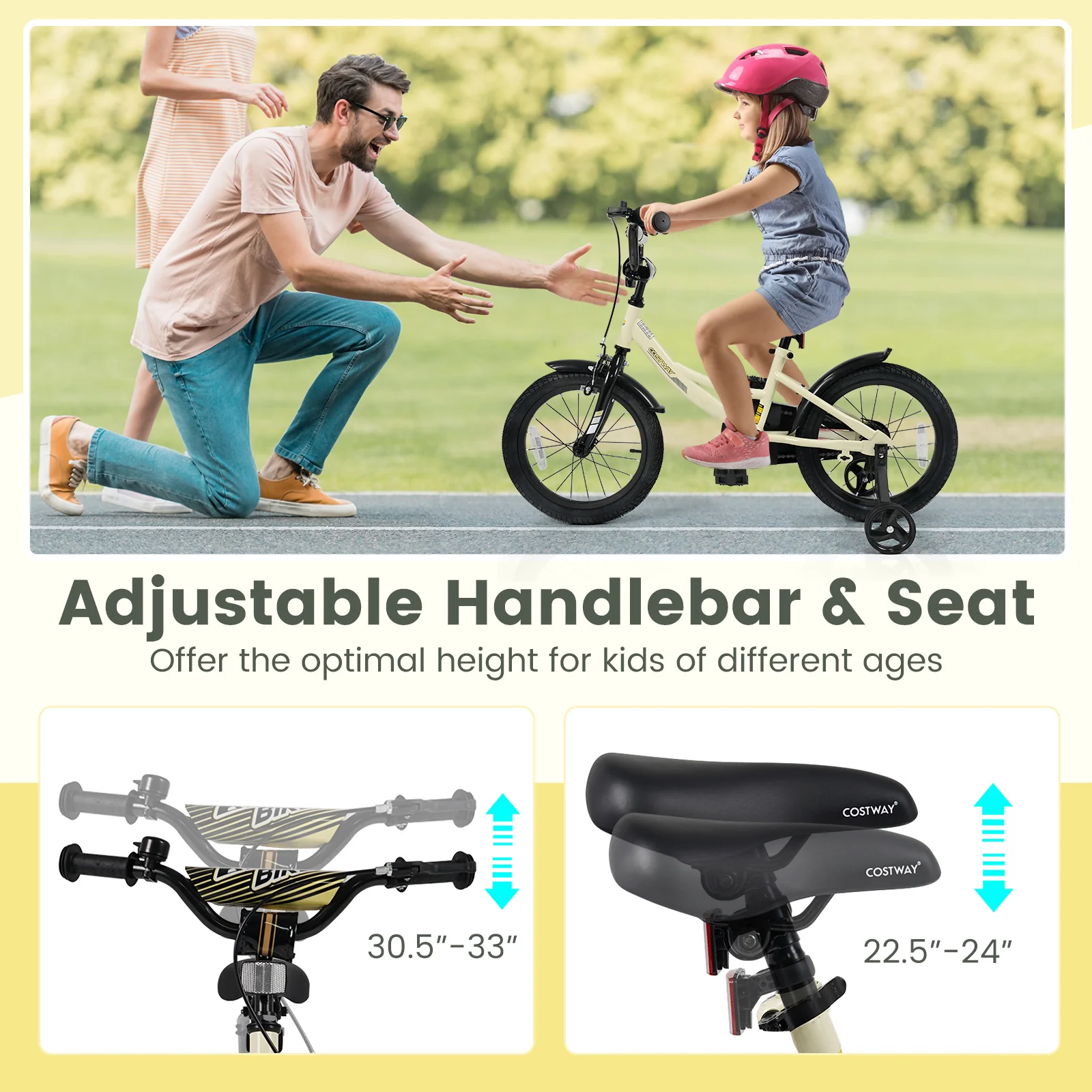 12 Inches Kids Bike Sport Bicycle with Removable Training Wheels - Image 16