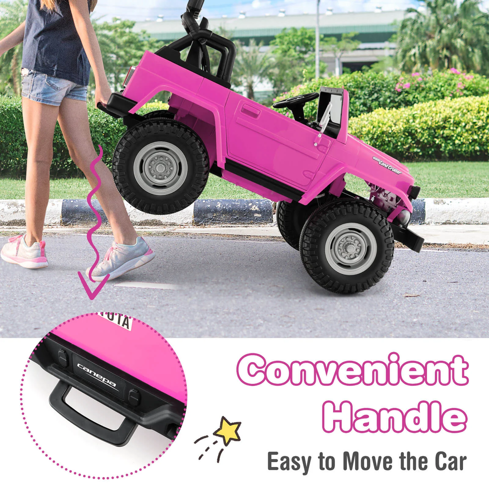 12V 2-Seat Licensed Kids Ride On Toyota FJ40 Car with 2.4G Remote Control - Image 13
