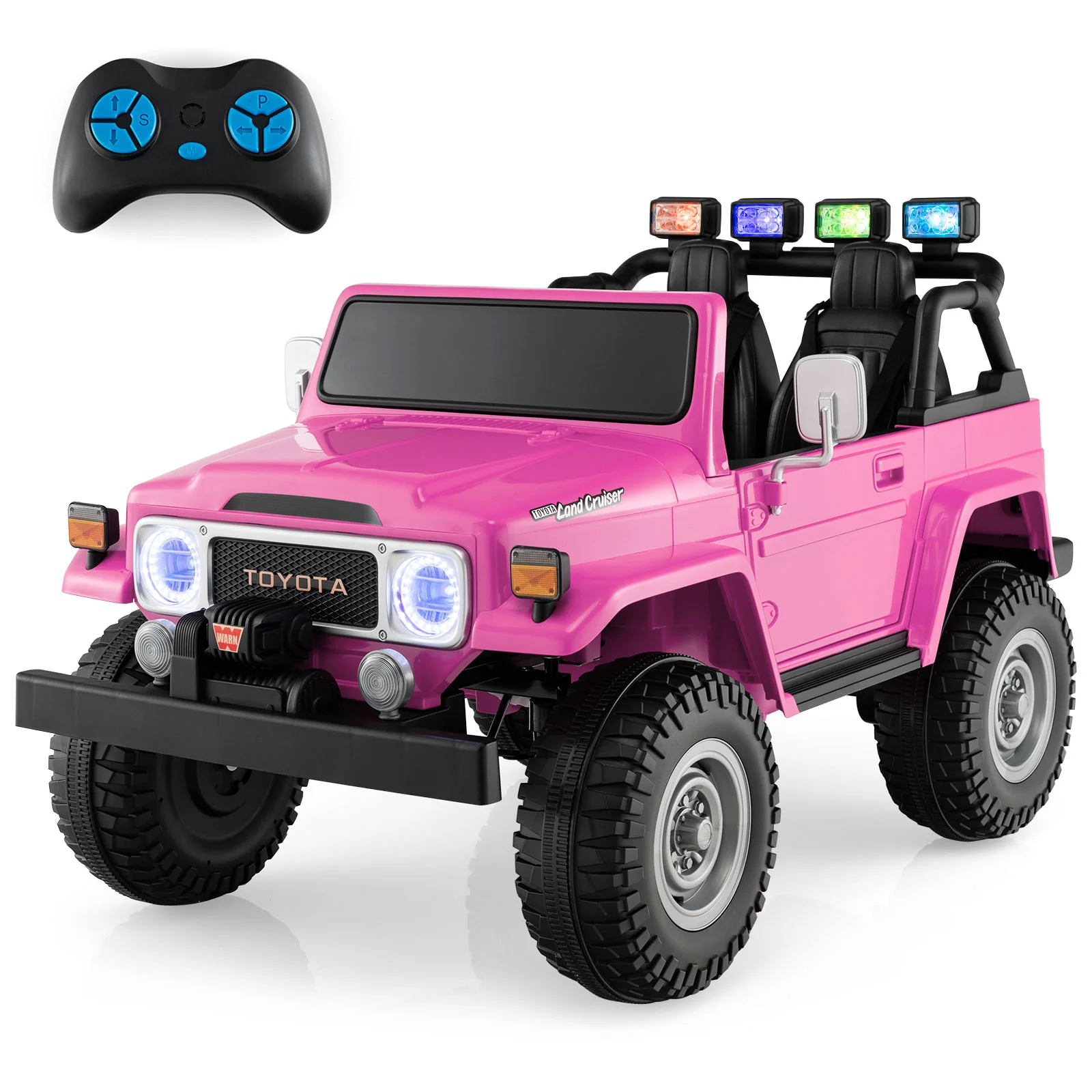 12V 2-Seat Licensed Kids Ride On Toyota FJ40 Car with 2.4G Remote Control - Image 16
