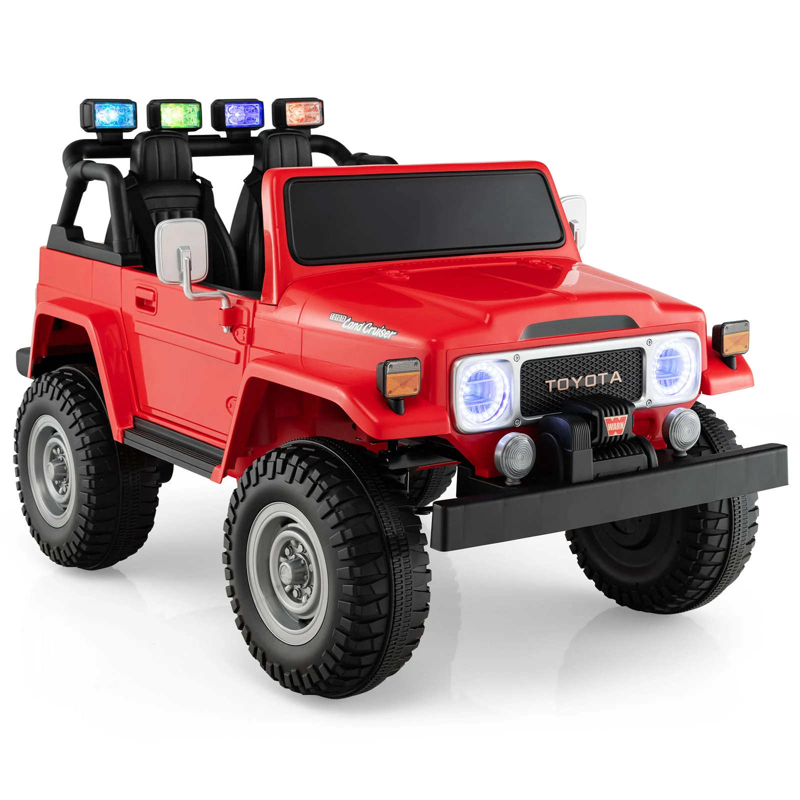 12V 2-Seat Licensed Kids Ride On Toyota FJ40 Car with 2.4G Remote Control - Image 17