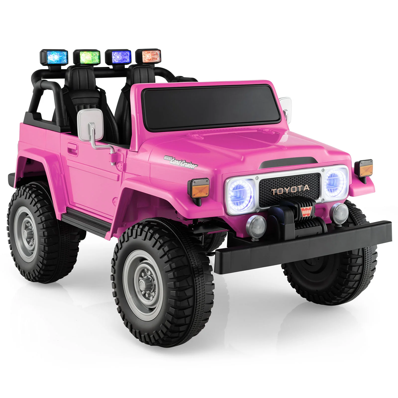 12V 2-Seat Licensed Kids Ride On Toyota FJ40 Car with 2.4G Remote Control - Image 9