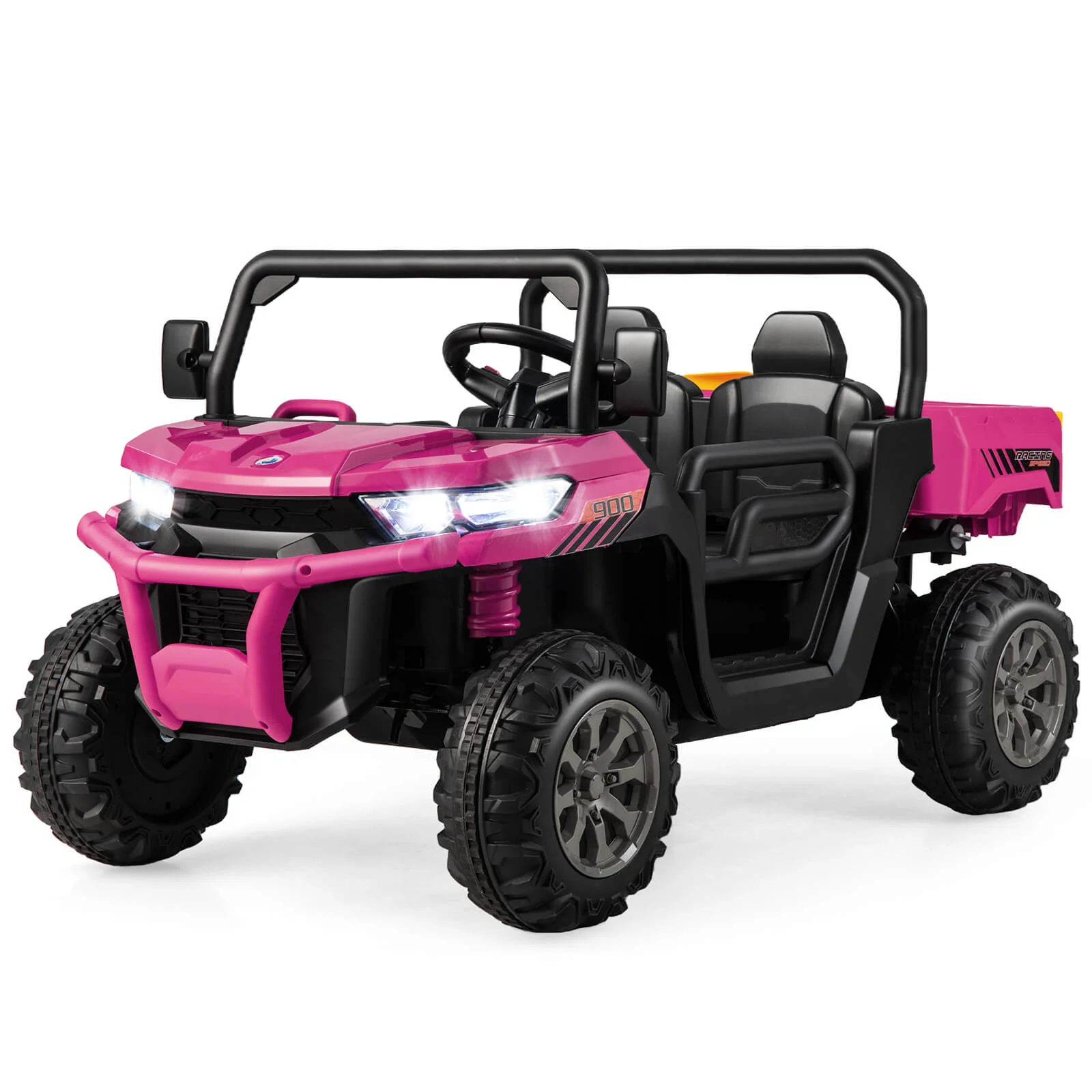12V 2-Seater Kids Ride On Dump Truck with Dump Bed and Shovel - Image 28