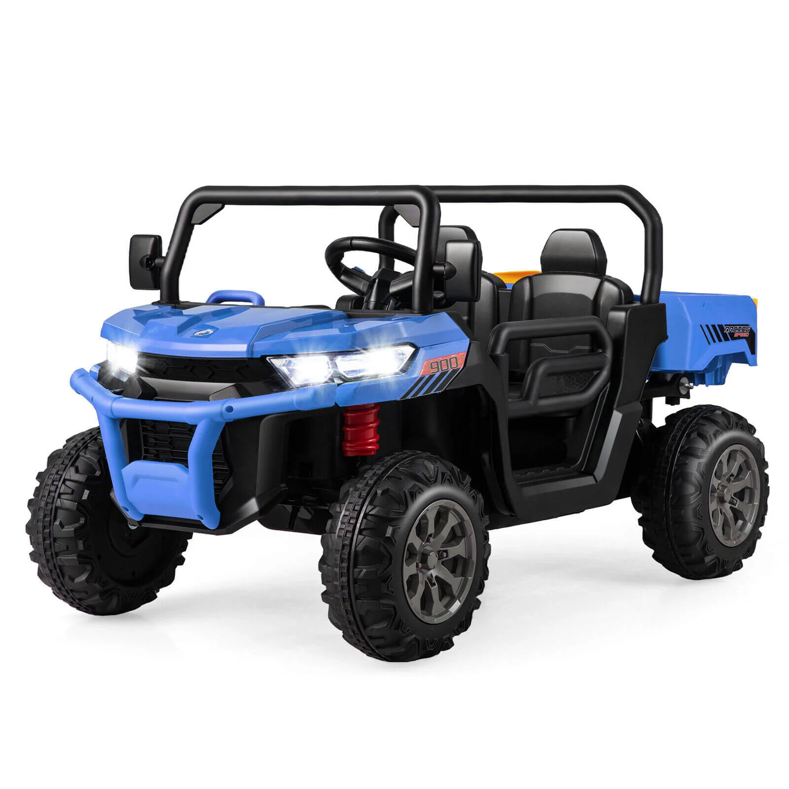 12V 2-Seater Kids Ride On Dump Truck with Dump Bed and Shovel - Image 36