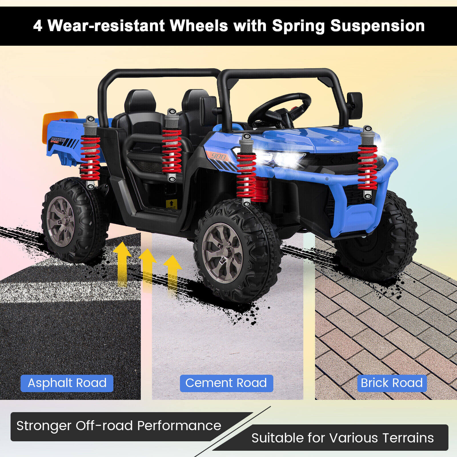 12V 2-Seater Kids Ride On Dump Truck with Dump Bed and Shovel - Image 39
