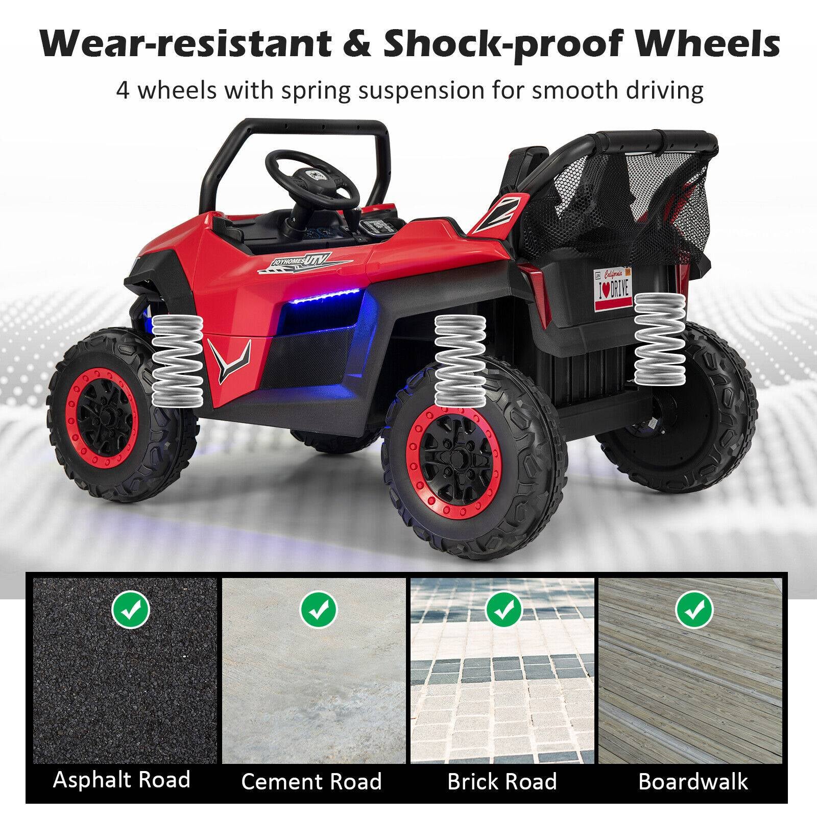 12V 2-Seater Kids Ride on UTV with Slow Start Function Music - Image 5