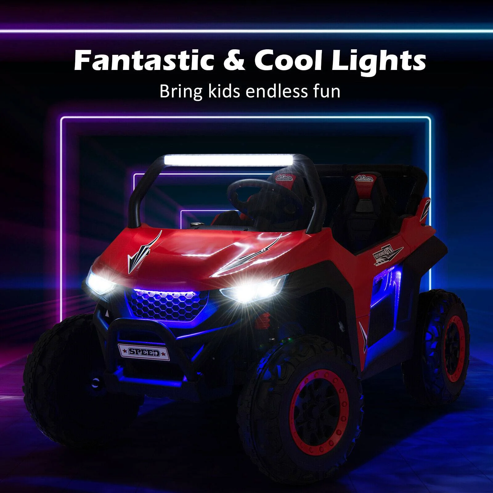 12V 2-Seater Kids Ride on UTV with Slow Start Function Music - Image 7