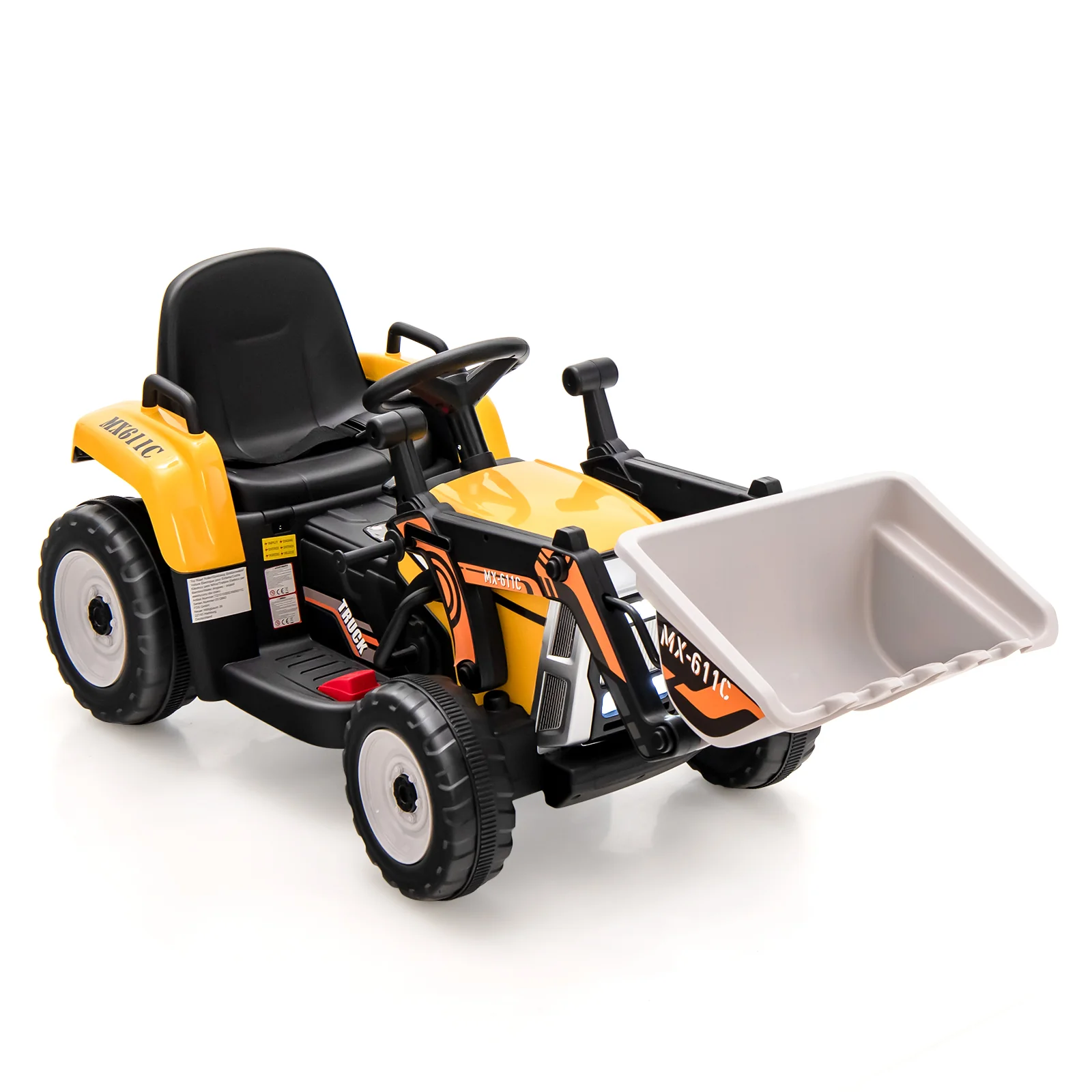 12V Battery Powered Kids Ride on Excavator with Adjustable Arm and Bucket - Image 18
