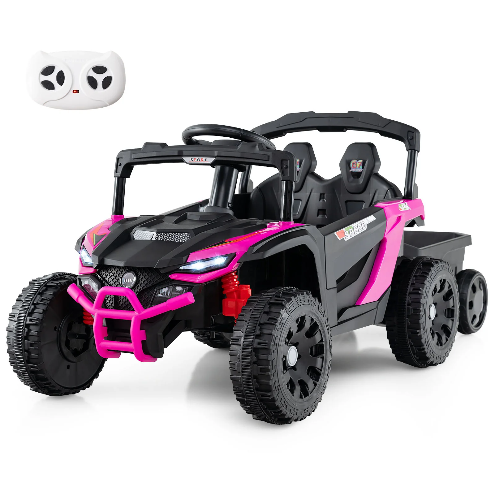 12V Battery Powered Ride On Tractor with Parent Remote Control