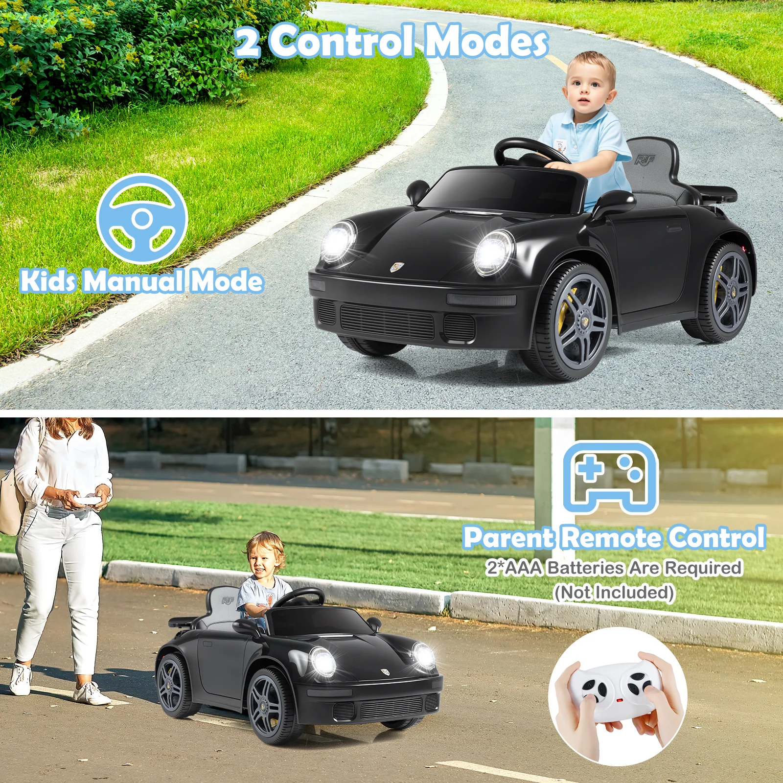 12V Electric Ride On Car Licensed RUFÂ CTR with Remote Control and Music - Image 13
