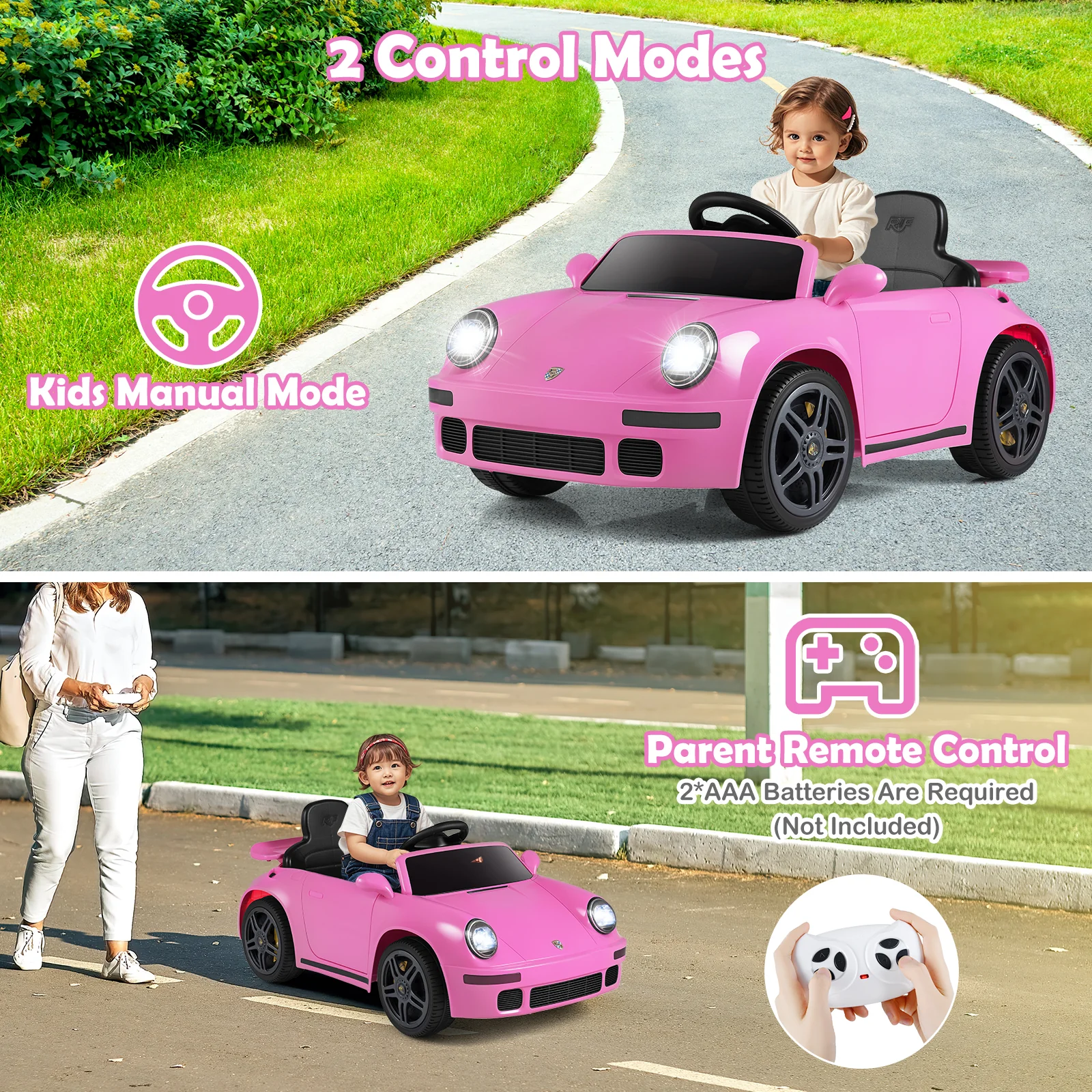 12V Electric Ride On Car Licensed RUFÂ CTR with Remote Control and Music - Image 5