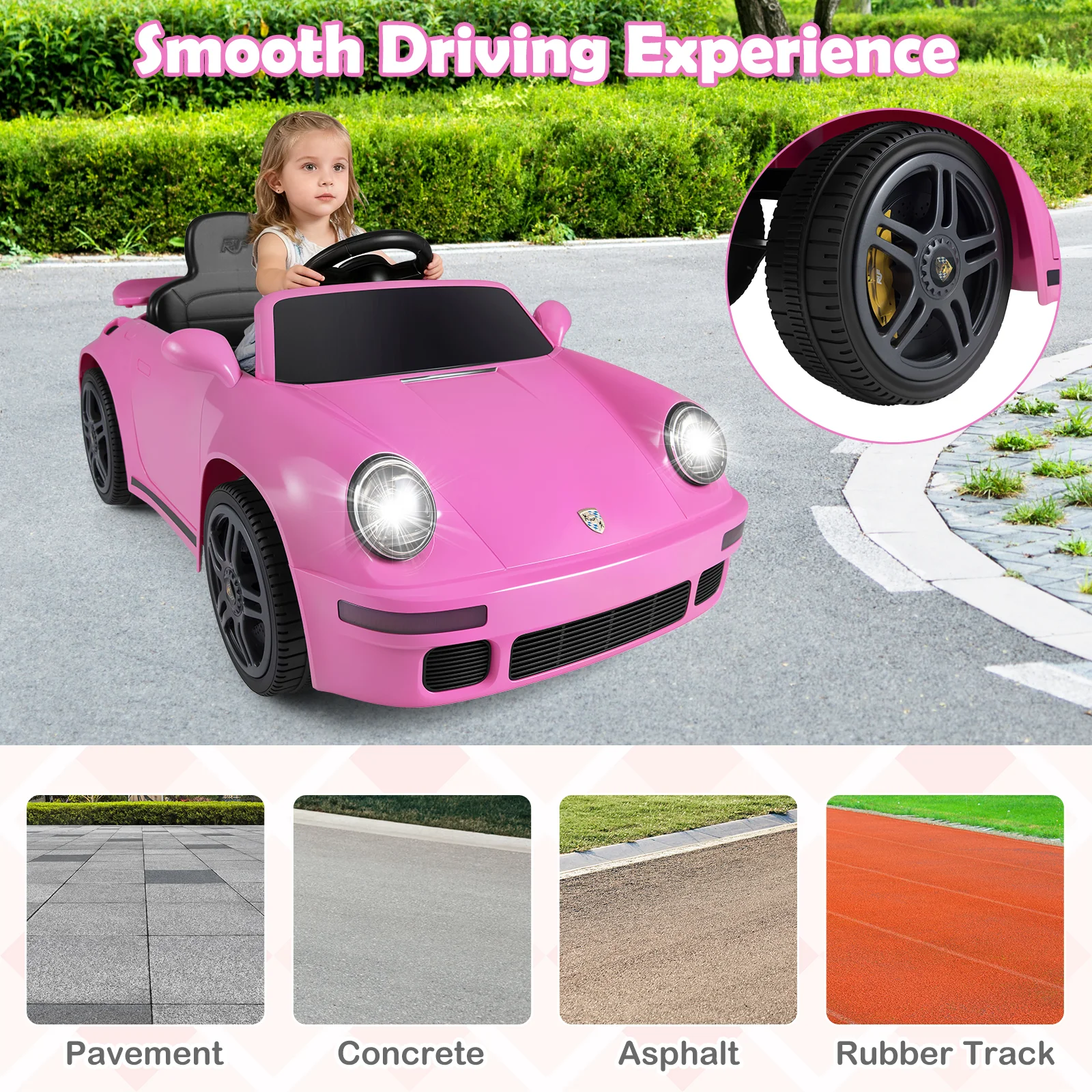 12V Electric Ride On Car Licensed RUFÂ CTR with Remote Control and Music - Image 8