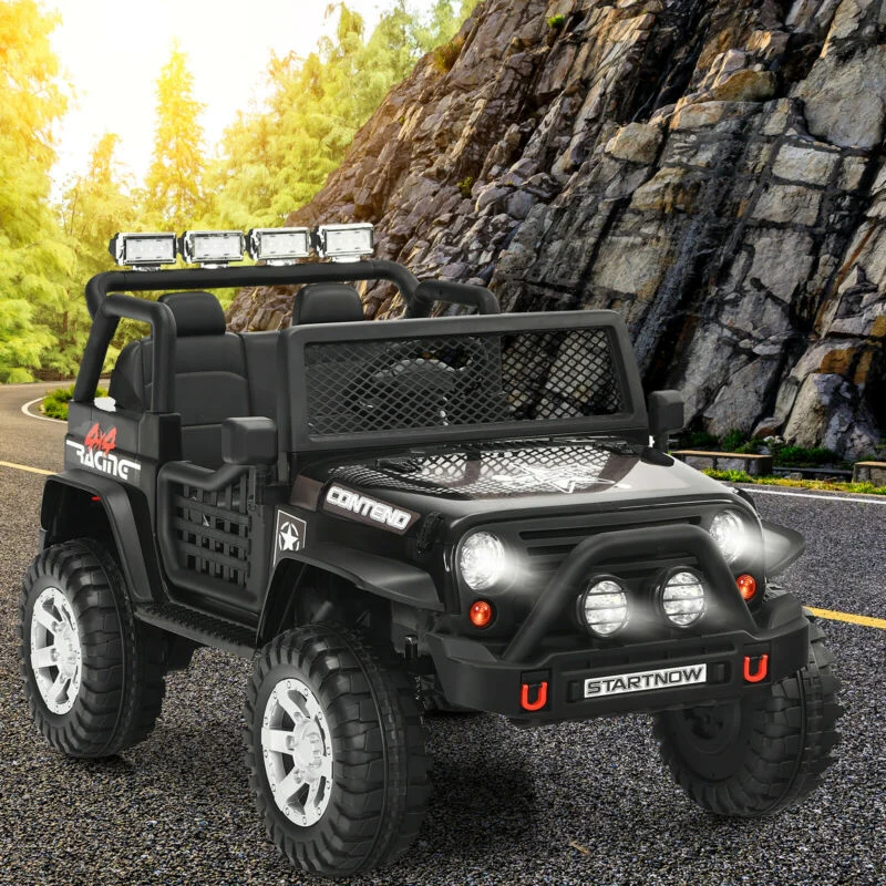 12V Kids Electric Ride On Truck with Remote Control and Operation Lever