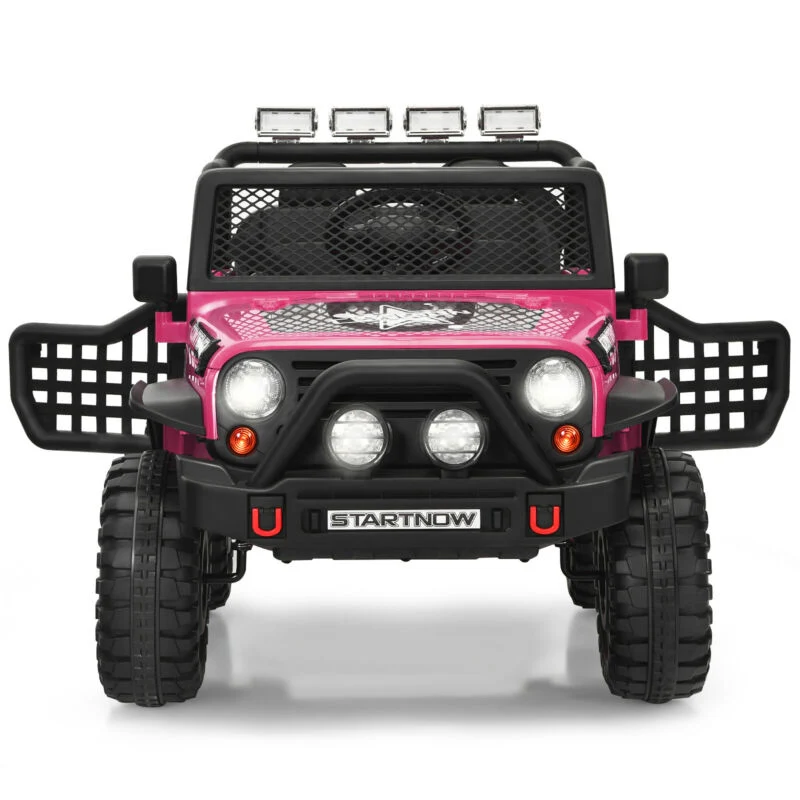 12V Kids Electric Ride On Truck with Remote Control and Operation Lever - Image 15