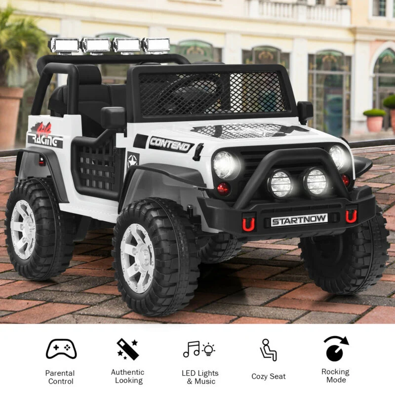 12V Kids Electric Ride On Truck with Remote Control and Operation Lever - Image 26