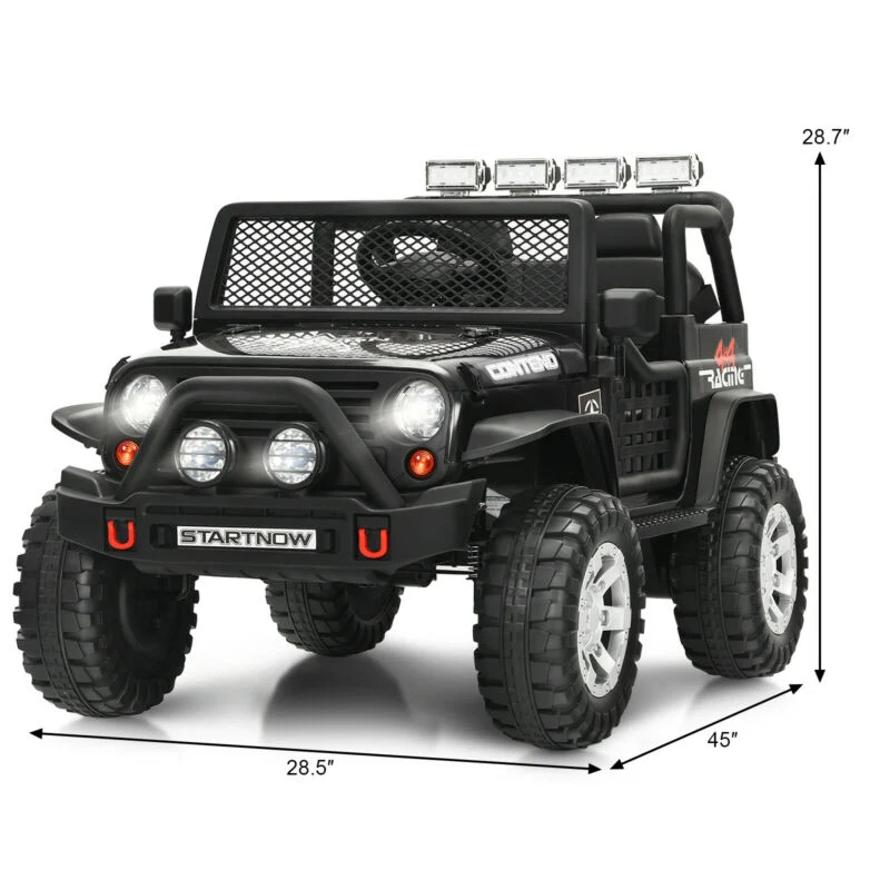 12V Kids Electric Ride On Truck with Remote Control and Operation Lever - Image 5