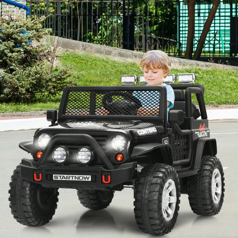 12V Kids Electric Ride On Truck with Remote Control and Operation Lever - Image 6