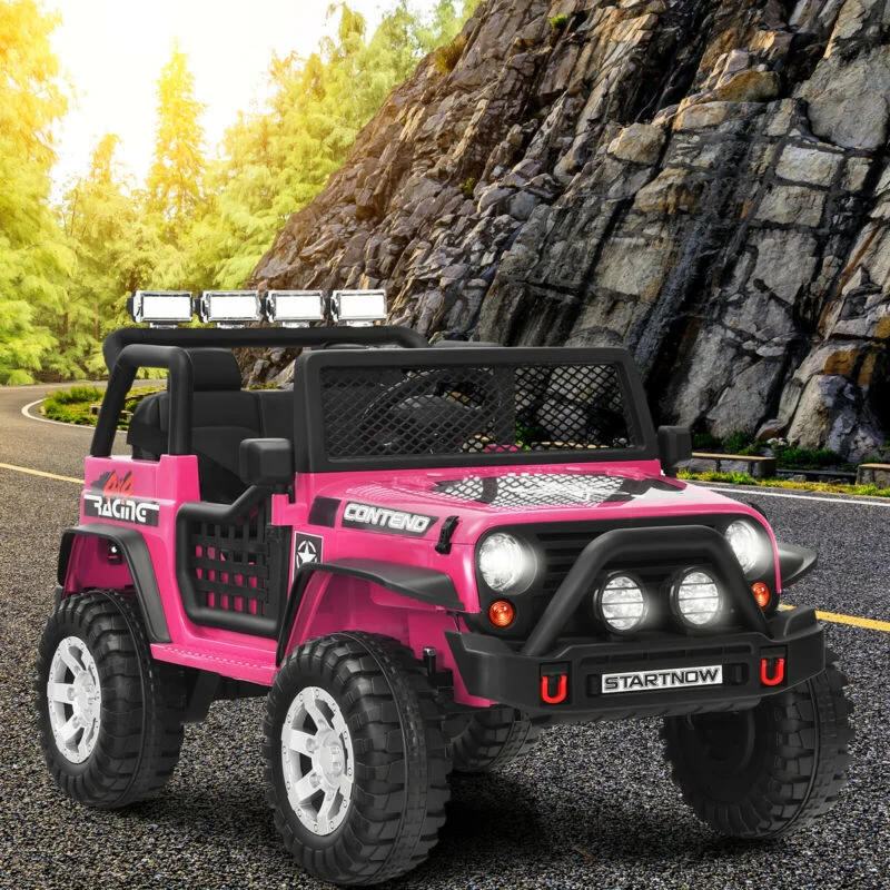 12V Kids Electric Ride On Truck with Remote Control and Operation Lever - Image 9