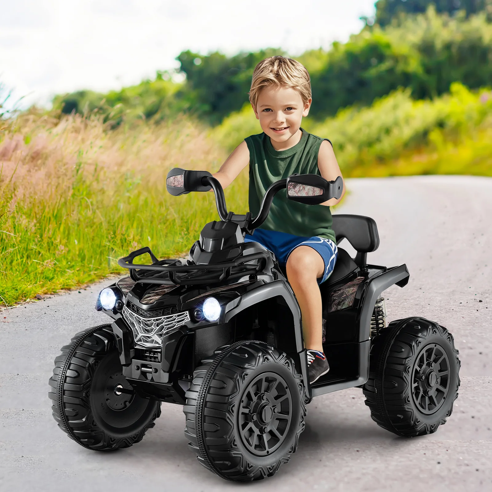 12V Kids Ride On ATV 4 Wheeler with MP3 and Headlights - Image 33