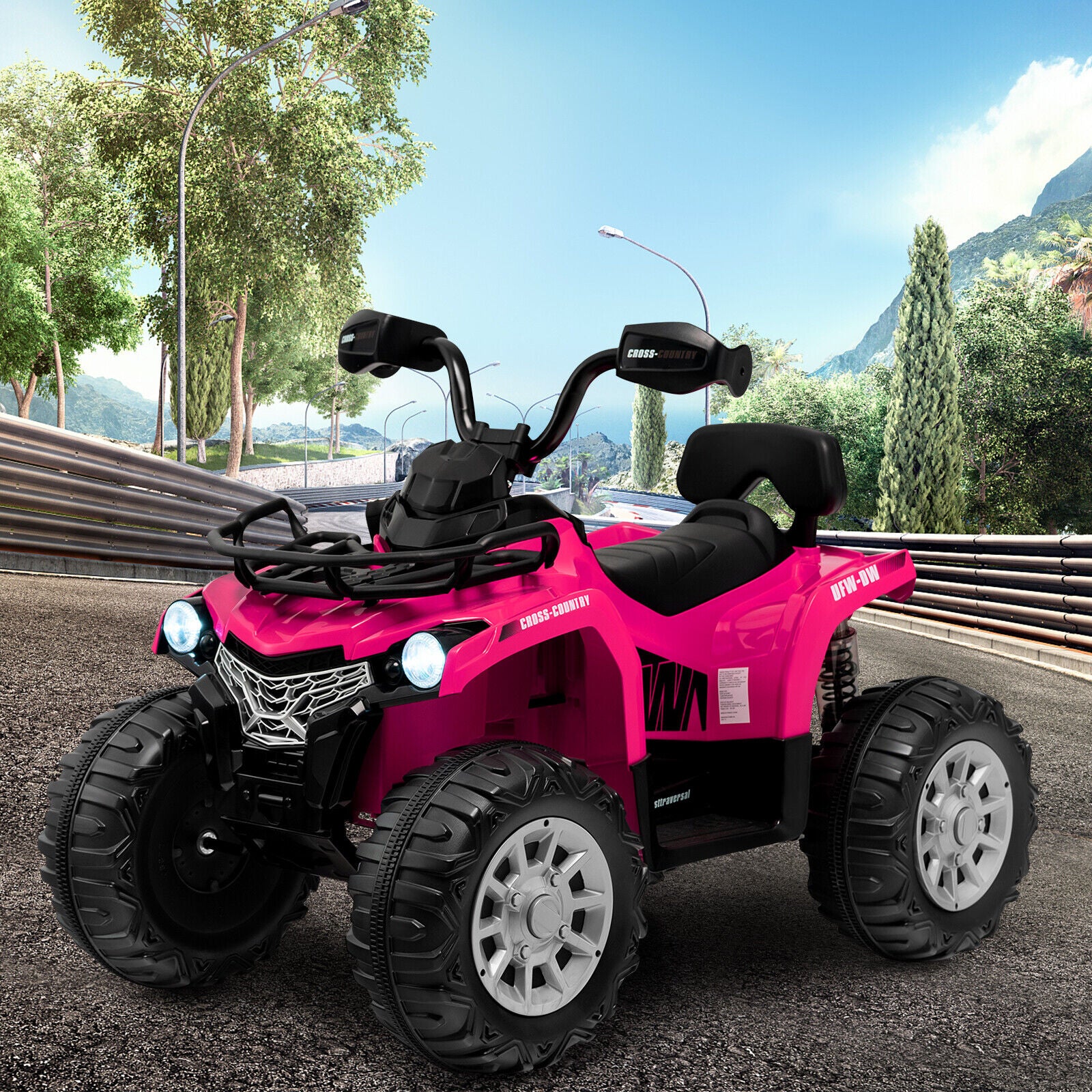 12V Kids Ride On ATV 4 Wheeler with MP3 and Headlights - Image 9