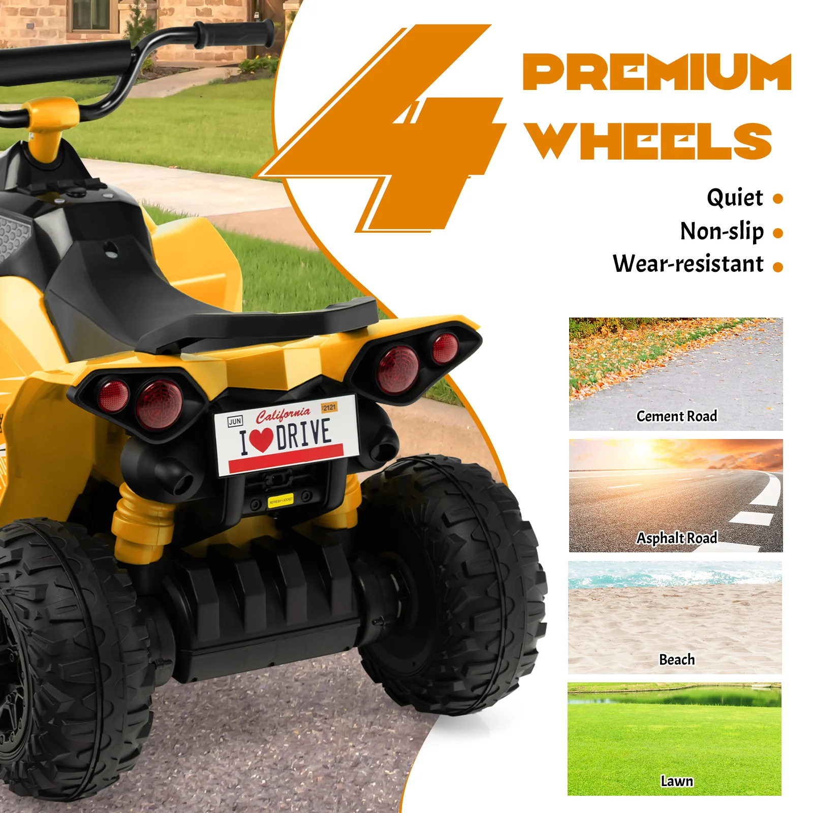 12V Kids Ride On ATV with High/Low Speed and Comfortable Seat - Image 32