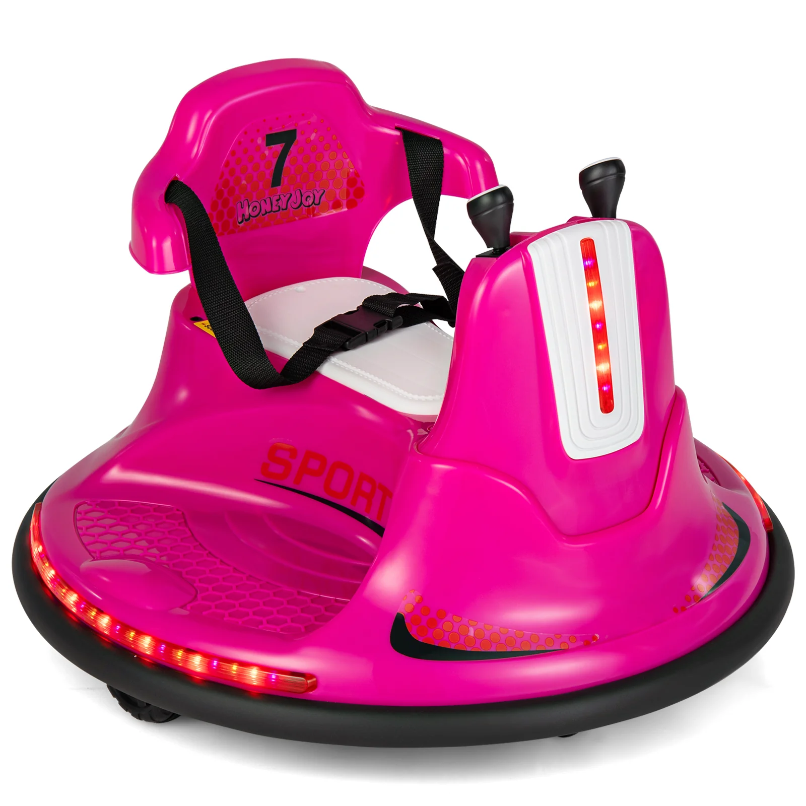 12V Kids Ride On Bumper Car with Remote Control Lights and Music - Image 10