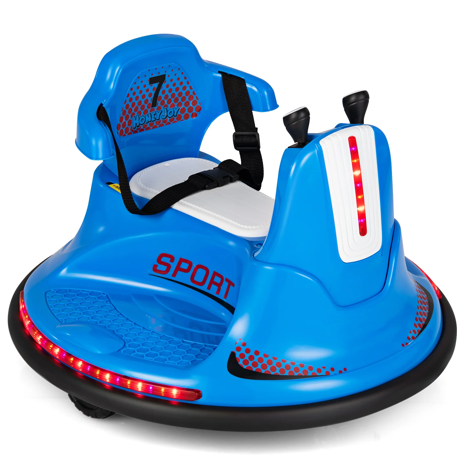 12V Kids Ride On Bumper Car with Remote Control Lights and Music - Image 2