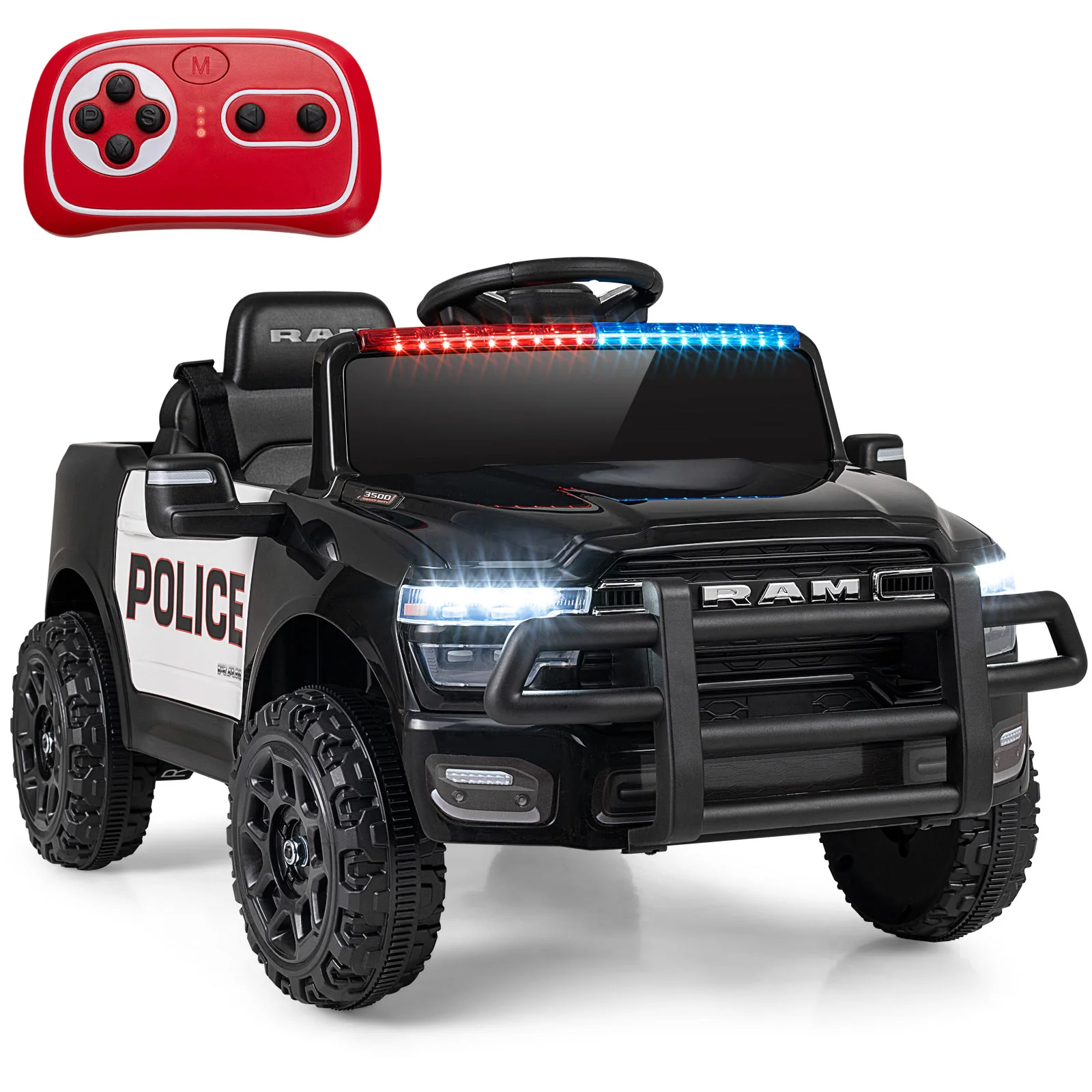 12V Kids Ride On Car Licensed RAM 3500 Electric Vehicle with Remote Control - Image 4