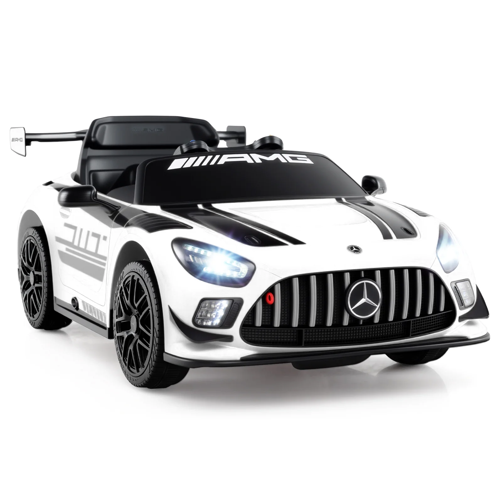 12V Kids Ride-On Car Mercedes-AMG GT3 Licensed with Adjustable Speed - Image 10