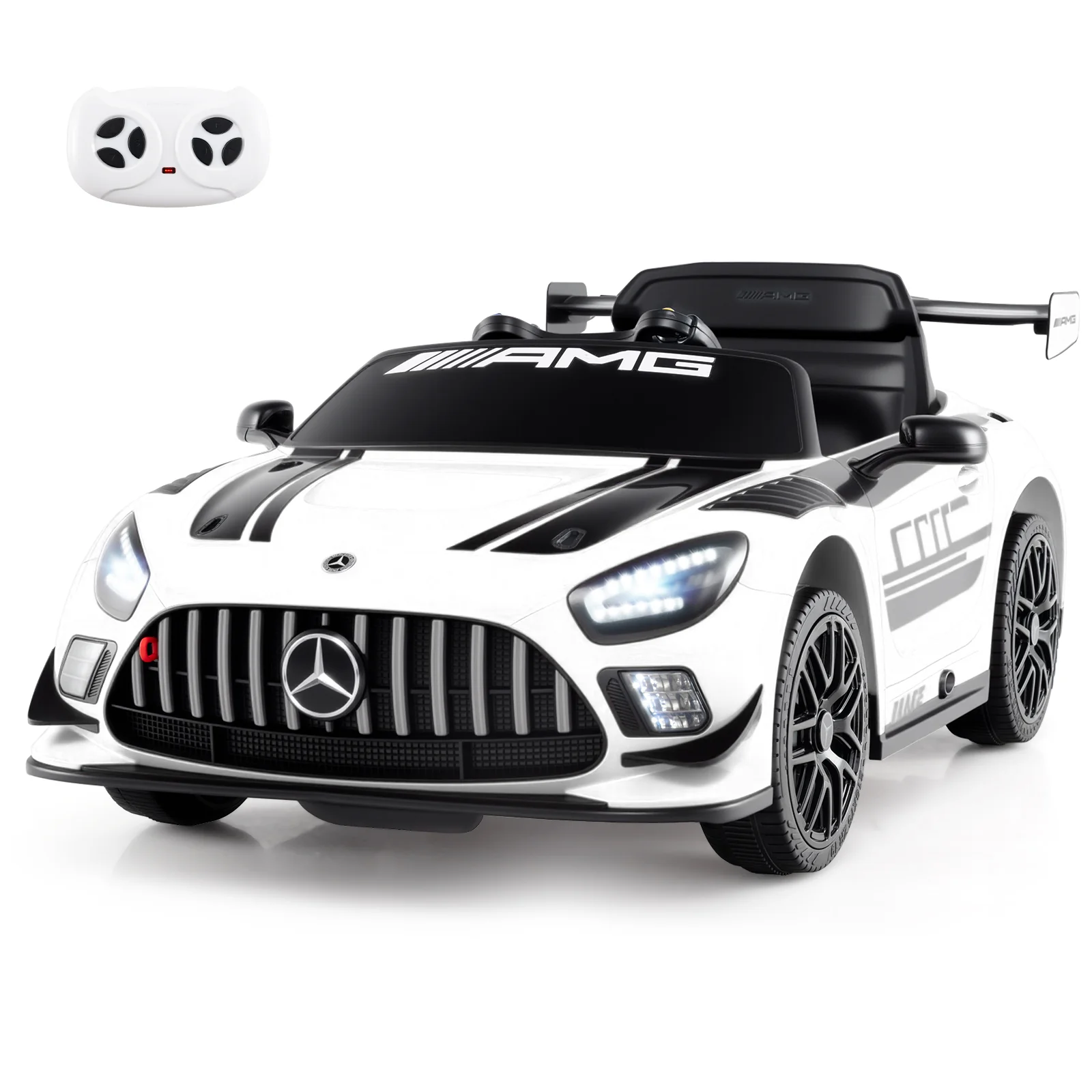 12V Kids Ride-On Car Mercedes-AMG GT3 Licensed with Adjustable Speed - Image 13
