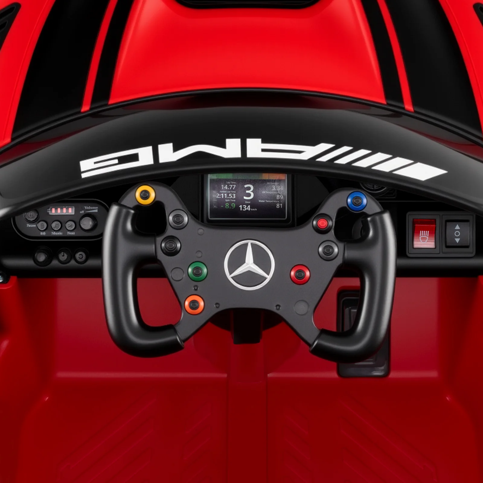 12V Kids Ride-On Car Mercedes-AMG GT3 Licensed with Adjustable Speed - Image 22