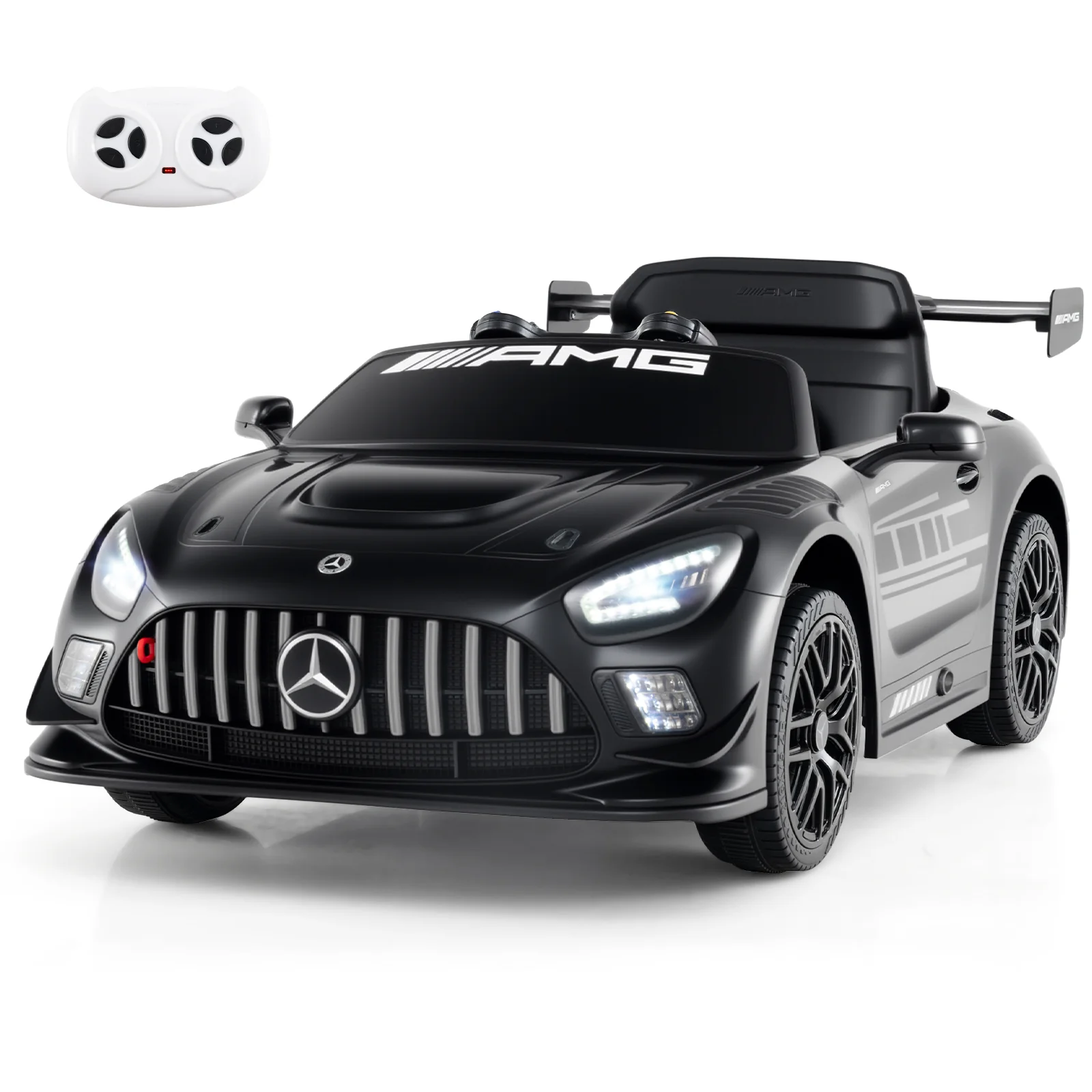 12V Kids Ride-On Car Mercedes-AMG GT3 Licensed with Adjustable Speed - Image 5