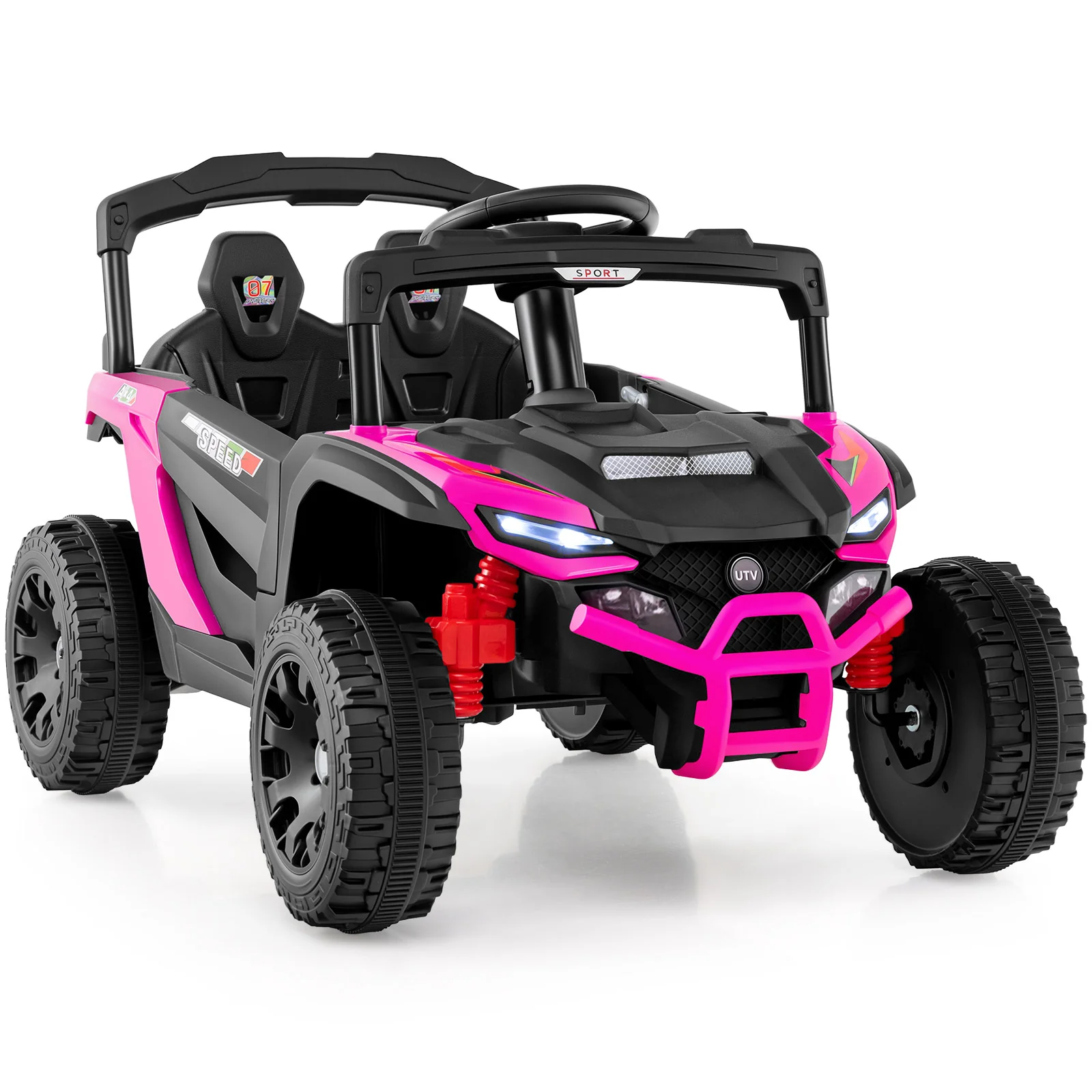 12V Kids Ride On Car UTV Electric Vehicle with LED Lights Music and Horn - Image 19