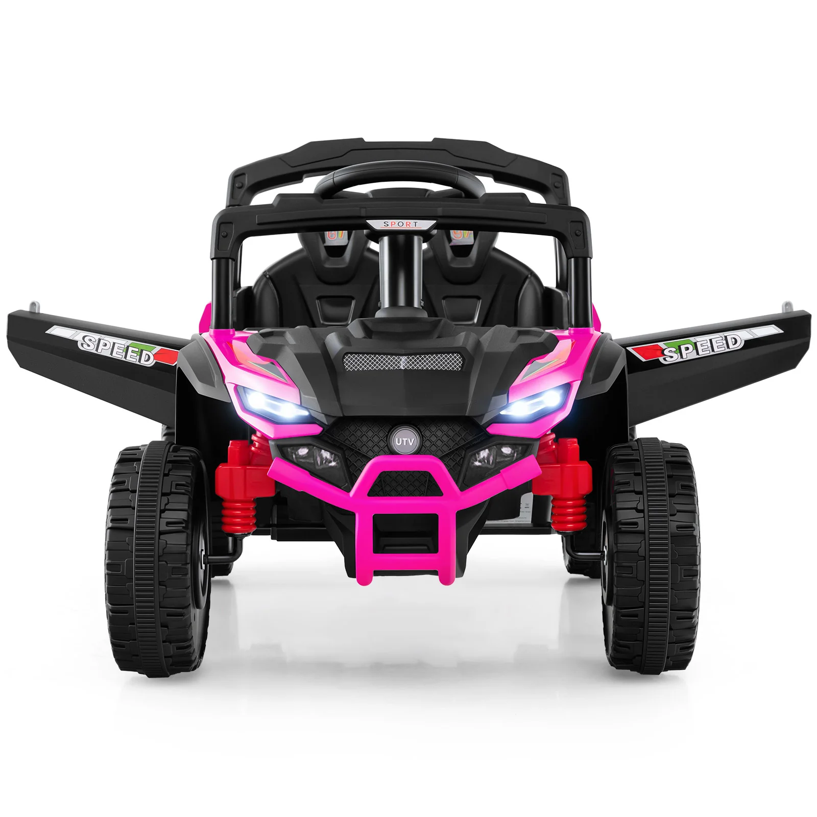12V Kids Ride On Car UTV Electric Vehicle with LED Lights Music and Horn - Image 20