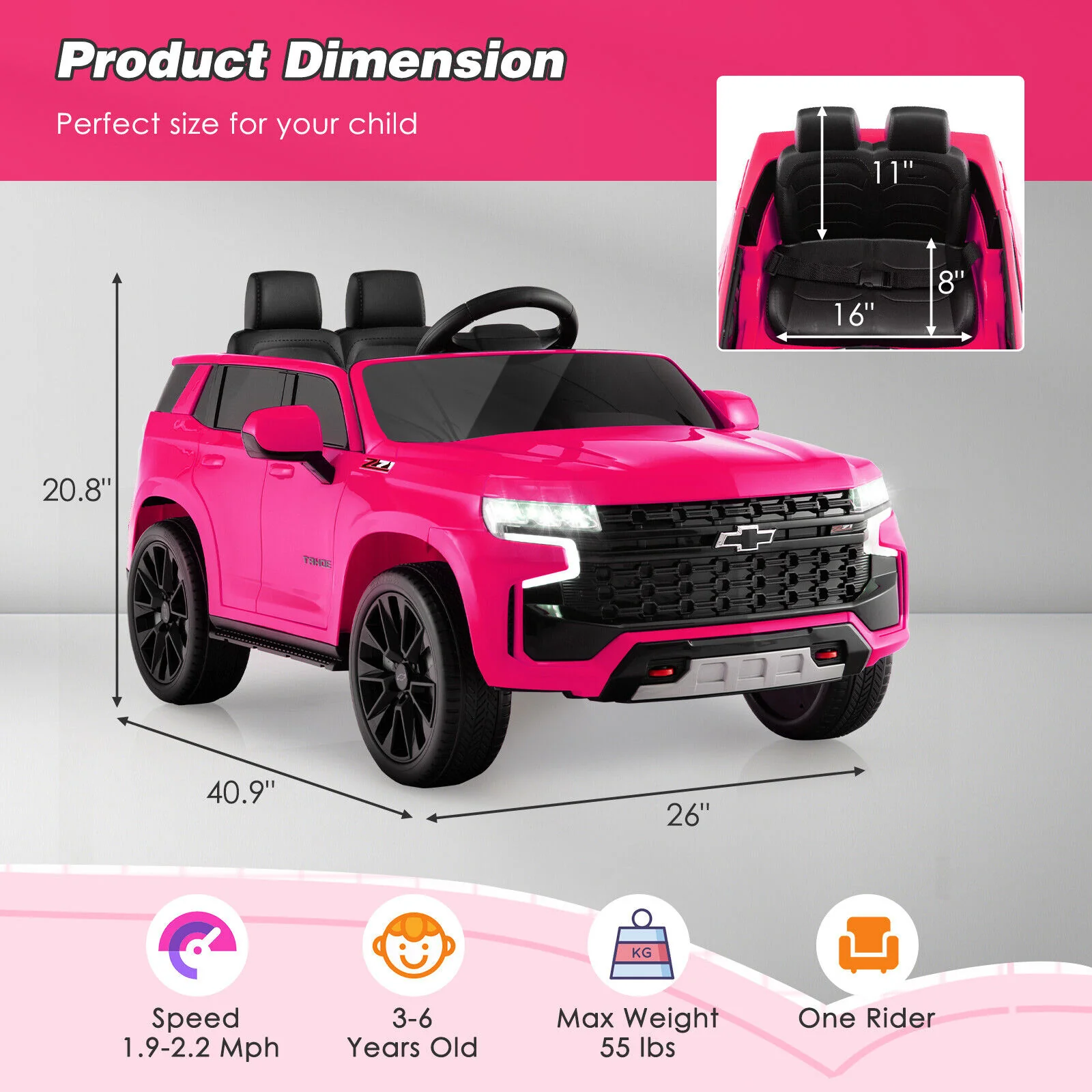 12V Kids Ride on Car with 2.4G Remote Control - Image 20