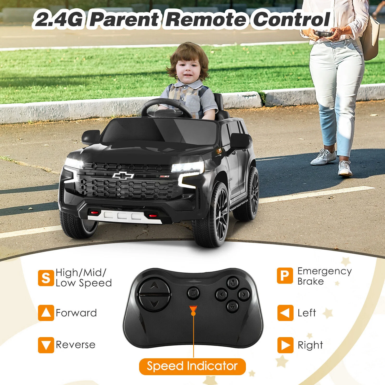 12V Kids Ride on Car with 2.4G Remote Control - Image 5