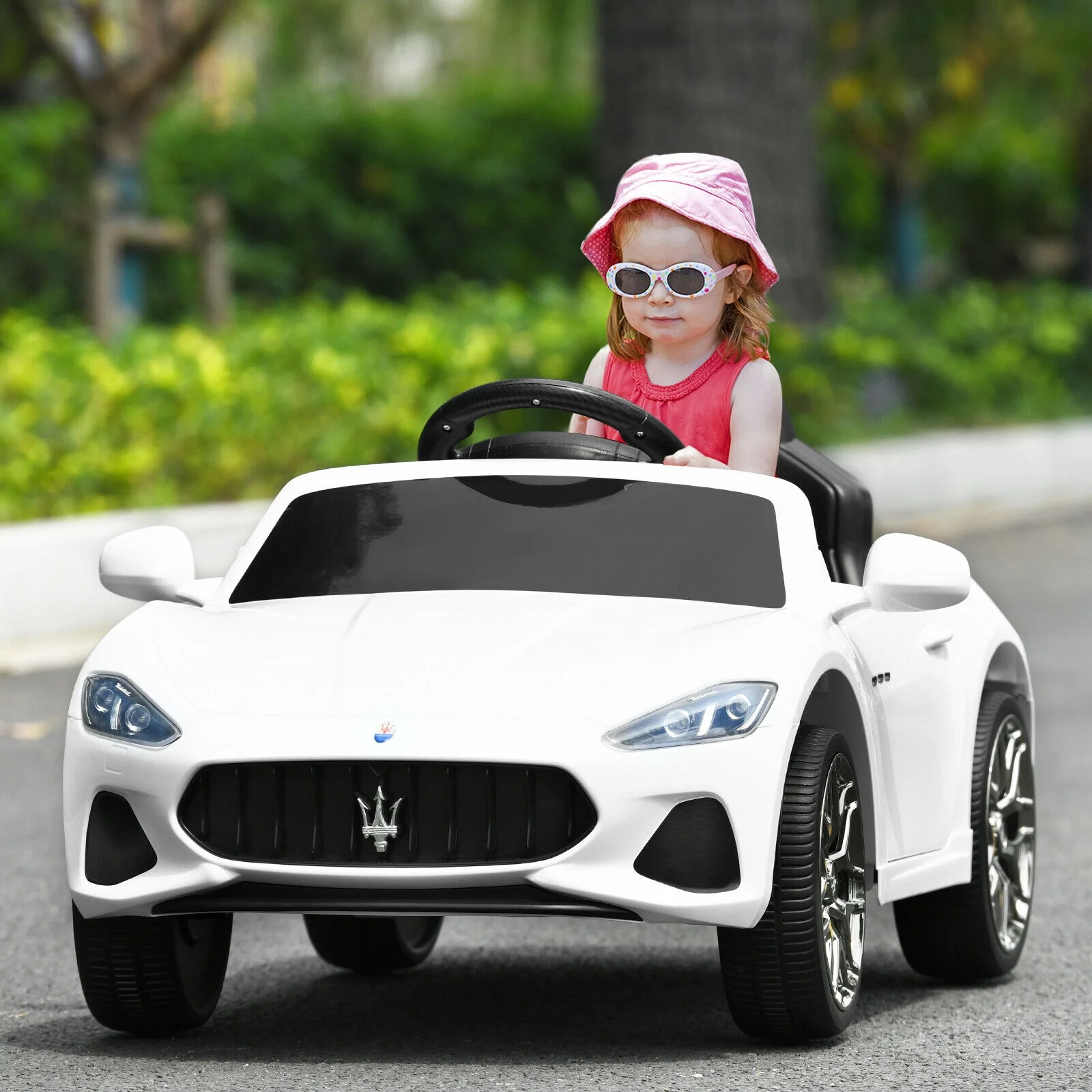 12V Kids Ride-On Car with Remote Control and Lights - Image 17