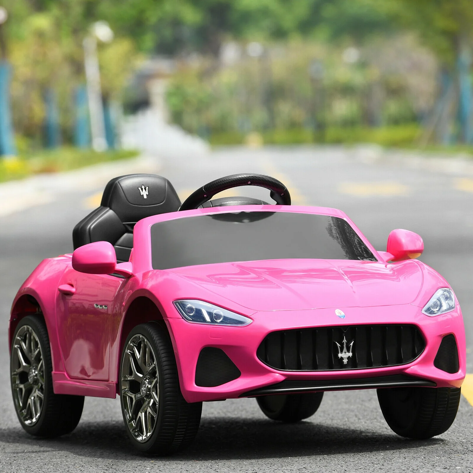 12V Kids Ride-On Car with Remote Control and Lights - Image 2