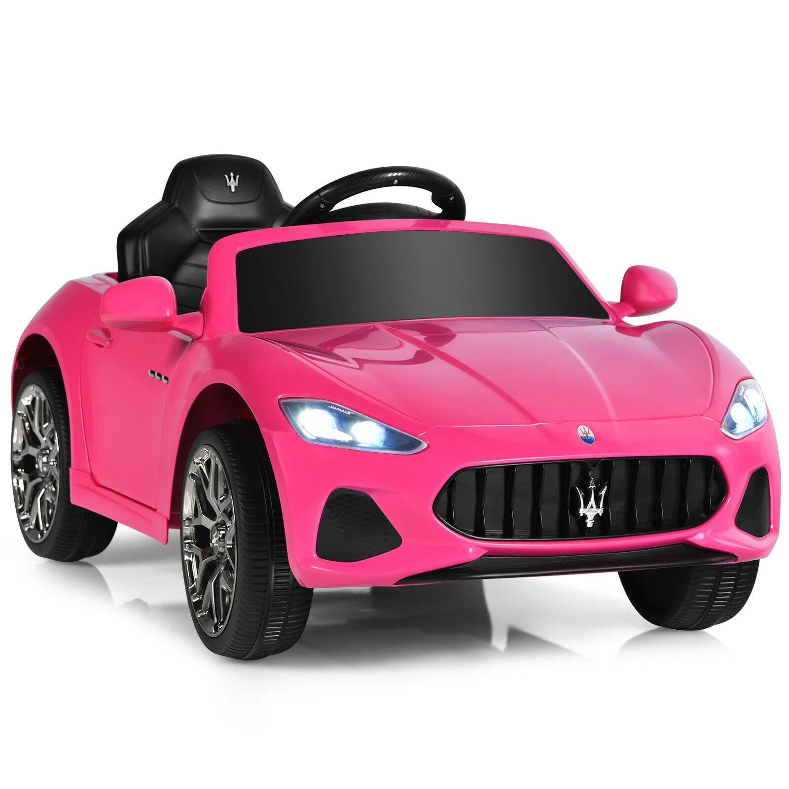 12V Kids Ride-On Car with Remote Control and Lights - Image 3
