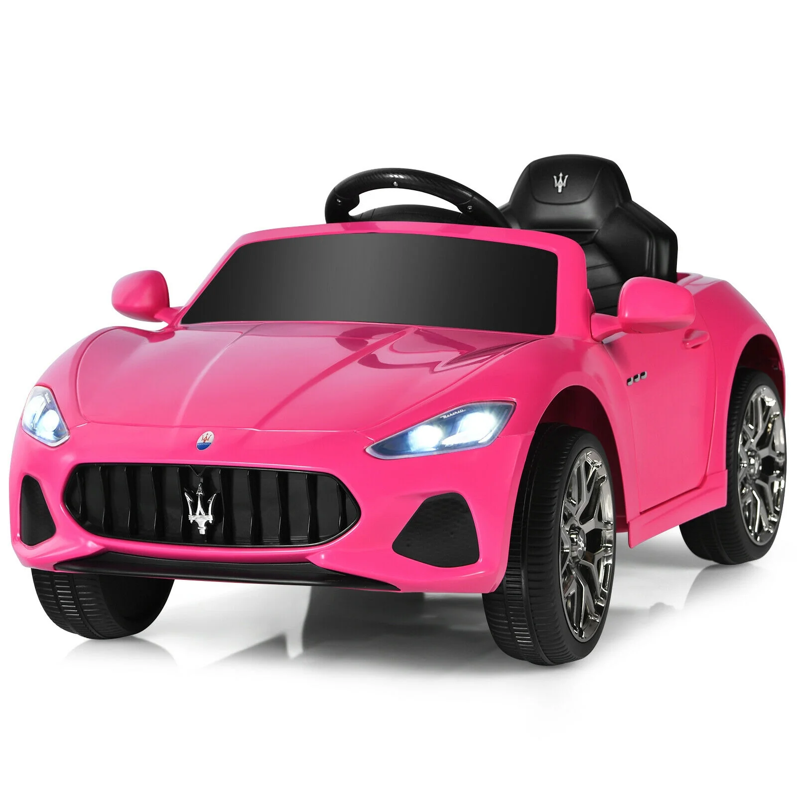 12V Kids Ride-On Car with Remote Control and Lights - Image 4