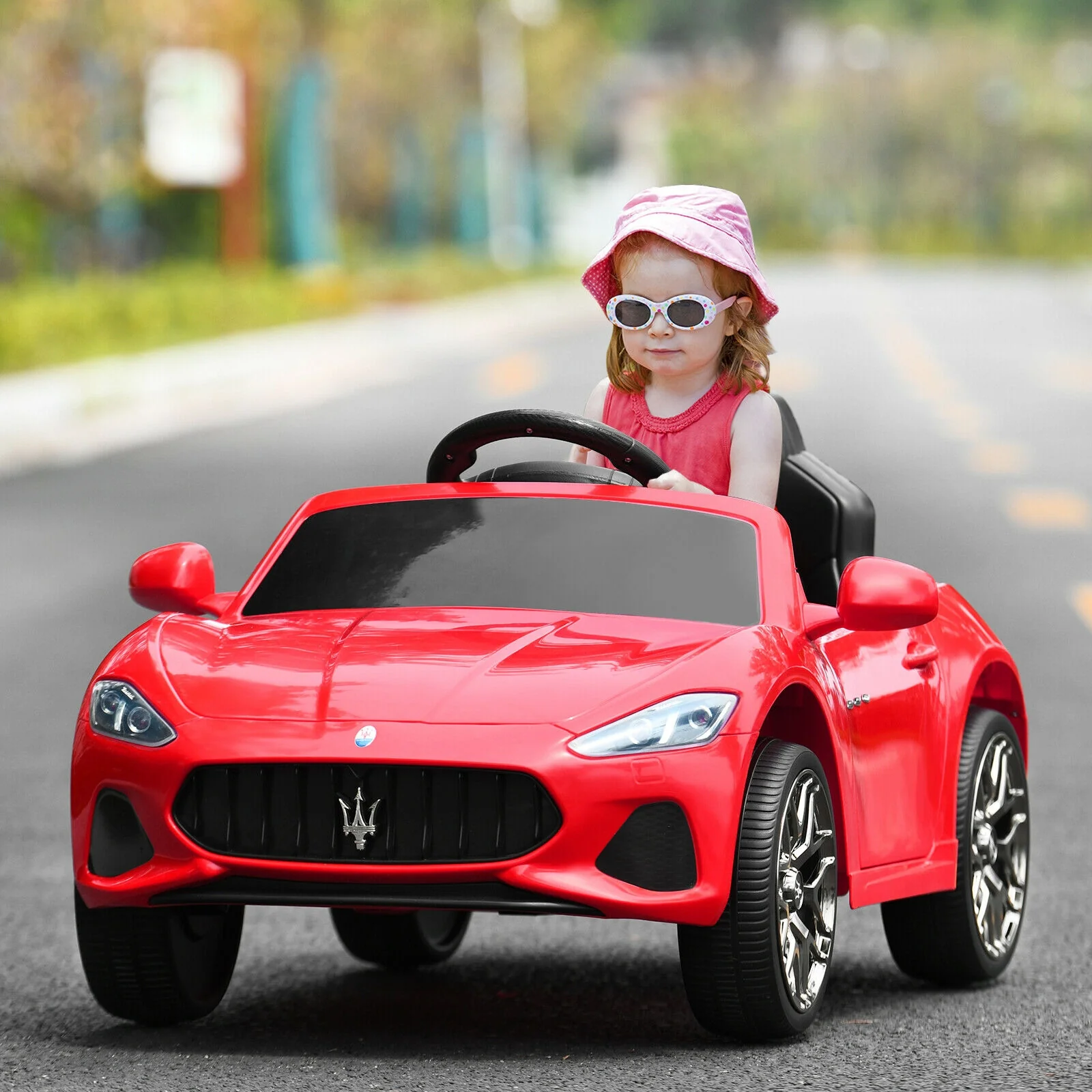 12V Kids Ride-On Car with Remote Control and Lights - Image 9