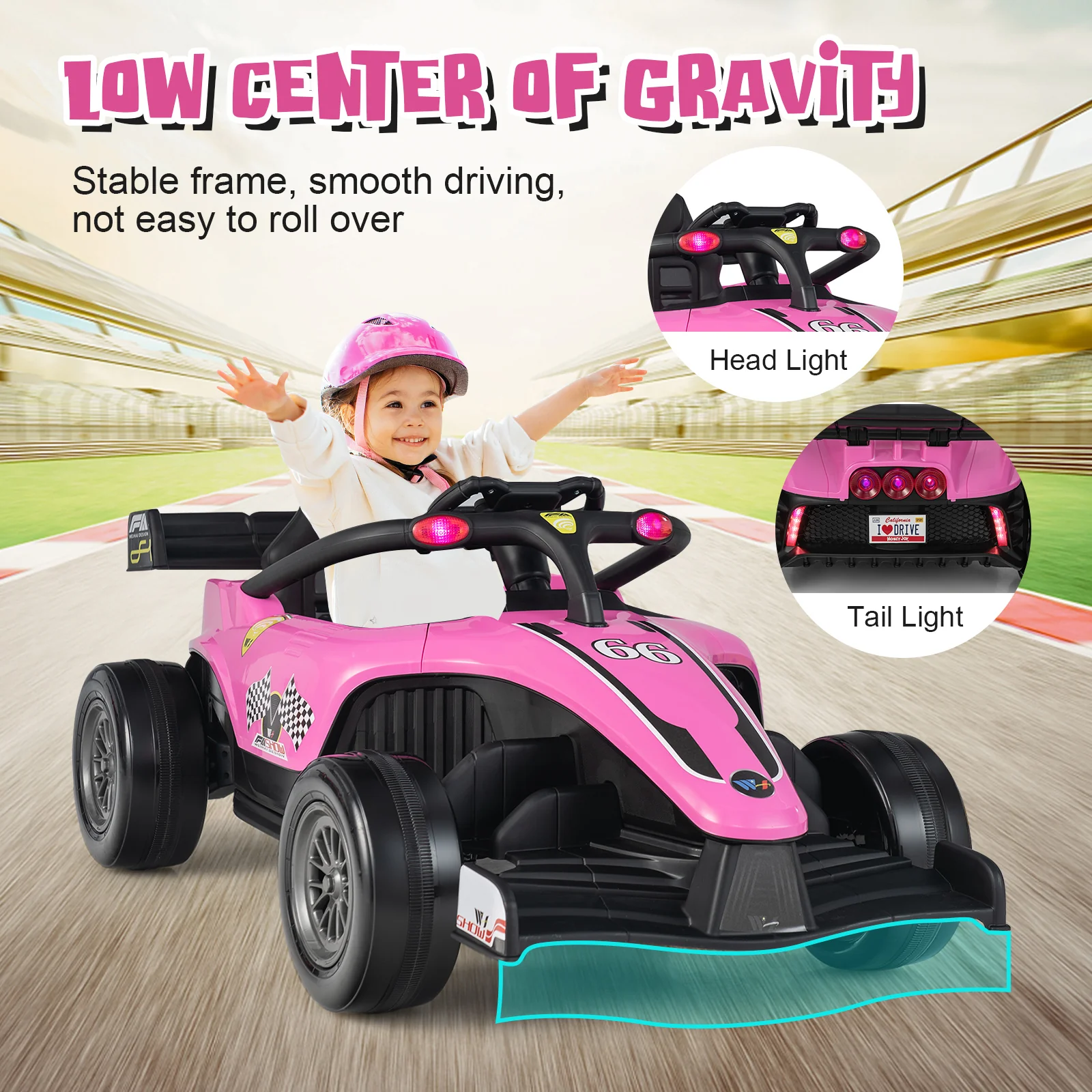 12V Kids Ride on Electric Formula Racing Car with Remote Control - Image 10
