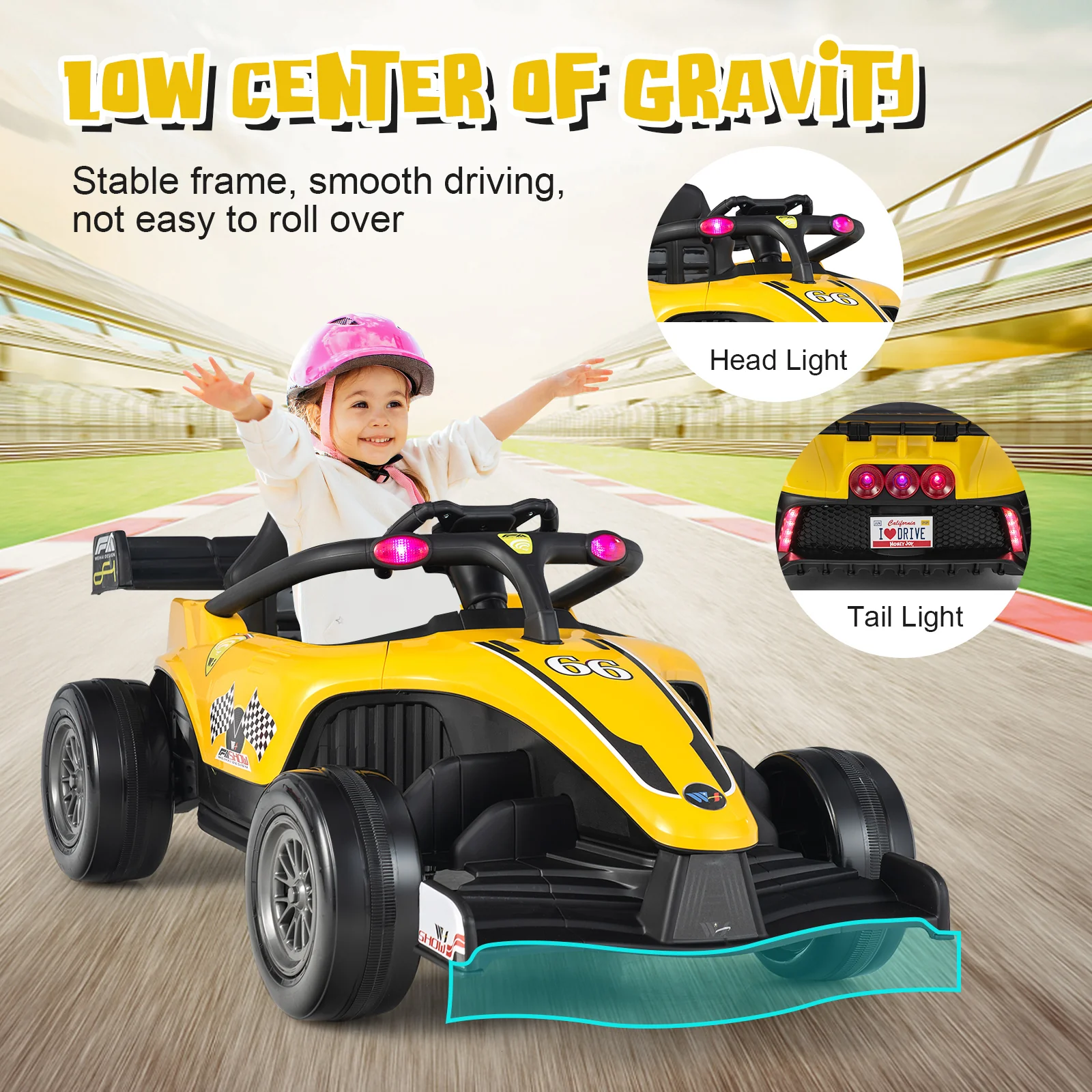 12V Kids Ride on Electric Formula Racing Car with Remote Control - Image 18
