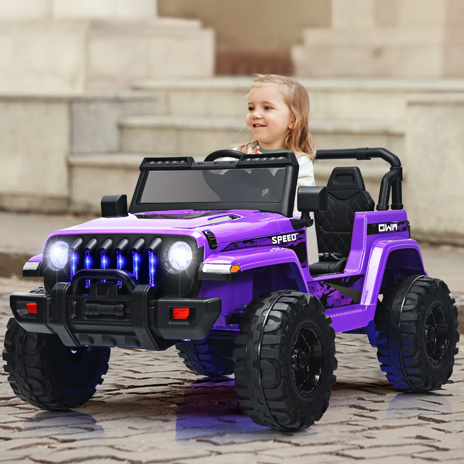 12V Kids Ride-on Jeep Car with 2.4 G Remote Control - Image 37